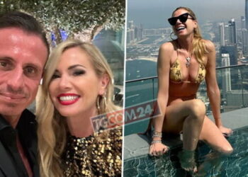 Federica Panicucci e Marco Bacini in vacanza a Dubai