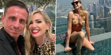 Federica Panicucci e Marco Bacini in vacanza a Dubai
