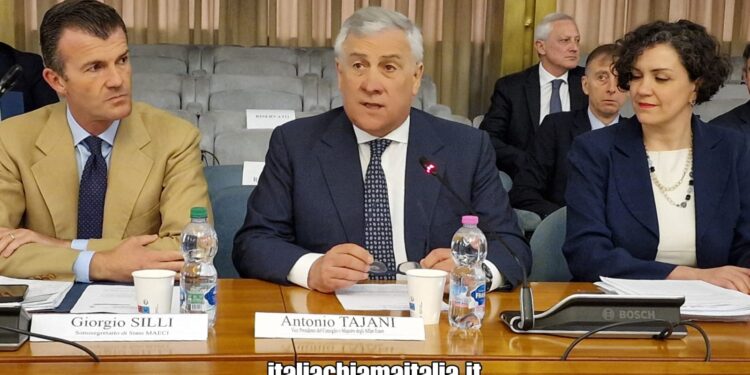 Antonio Tajani, vicepremier e ministro degli Esteri, interviene all'assemblea plenaria del CGIE (foto: Italiachiamaitalia.it)