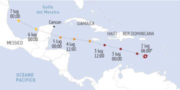 CARAIBI | Uragano Beryl si rafforza, “potenzialmente catastrofico”
