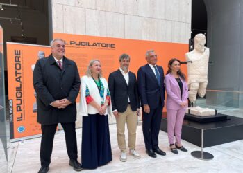 Ambasciata d'Italia Madrid I Inaugurazione dell'esposizione della scultura 'Il Pugilatore' presso il MAN di Madrid