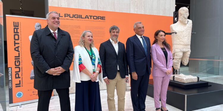 Ambasciata d'Italia Madrid I Inaugurazione dell'esposizione della scultura 'Il Pugilatore' presso il MAN di Madrid