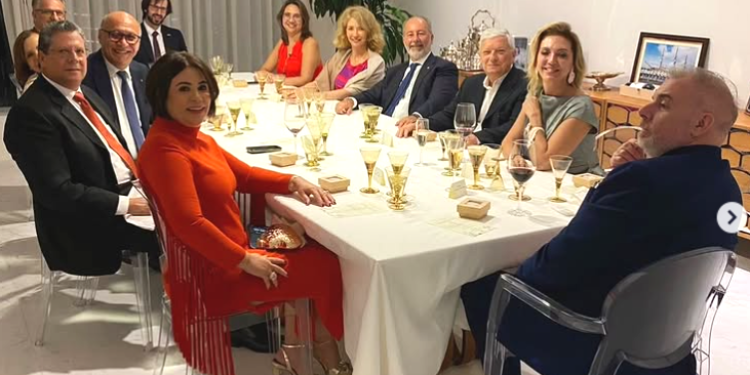 Santo Domingo, Repubblica Dominicana: il Comites a cena con l'Ambasciatore Stefano Queirolo Palmas