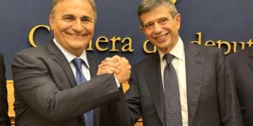 Ricardo Merlo, presidente MAIE, e Maurizio Lupi, presidente Noi Moderati