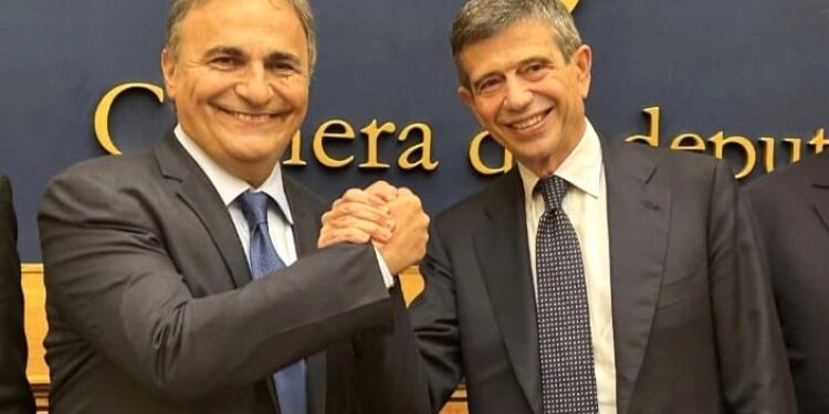 Ricardo Merlo, presidente MAIE, e Maurizio Lupi, presidente Noi Moderati