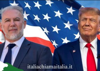 Vincenzo Odoguardi e Donald Trump (idea grafica Italiachiamaitalia.it)