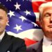 Massimo Romagnoli e Donald Trump (idea grafica ItaliaChiamaItalia)