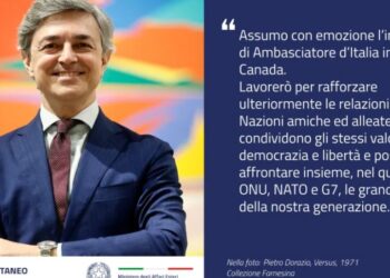 Alessandro Cattaneo nuovo ambasciatore d'Italia in Canada
