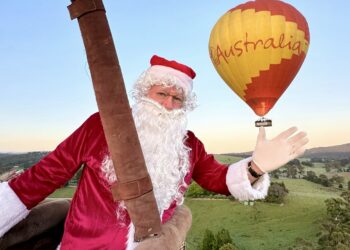Natale in Australia con Babbo Natale in mongolfiera