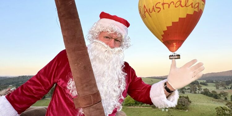 Natale in Australia con Babbo Natale in mongolfiera