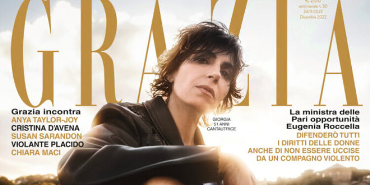 Giorgia in copertina su Grazia