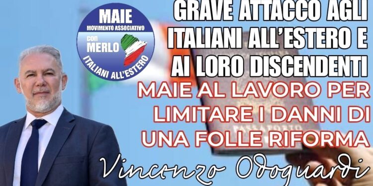 Vincenzo Odoguardi, vicepresidente MAIE: "Riforma cittadinanza ingiusta e sbagliata"