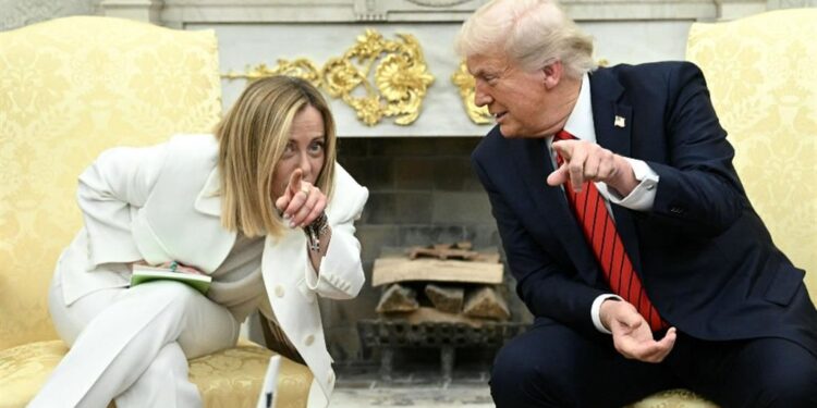 Meloni - Trump