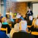 Gianni Caione, oordinatore del MAIE per l'Africa e l'Africa Orientale, incontra i connazionali nella Sala del Circolo Italiano di Johannesburg