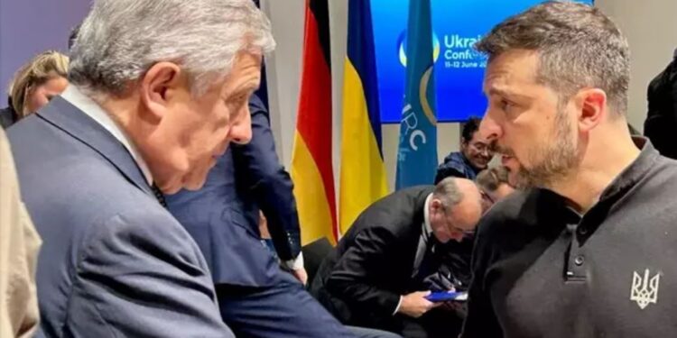 RICOSTRUZIONE DELL’UCRAINA | Breve incontro tra Zelensky e Tajani