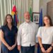 L'Ambasciatore d'Italia a Santo Domingo, Stefano Queirolo Palmas, con Chiara e Irene