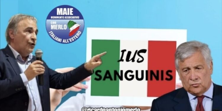 Ricardo Merlo, presidente MAIE, Ricardo Merlo, e il ministro degli Esteri Antonio Tajani