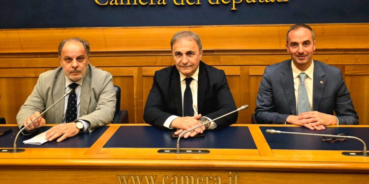 Da sinistra, nella foto: l'On. Franco Tirelli, il presidente MAIE Ricardo Merlo, il Sen. Mario Borghese