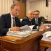 Sen. Mario Borghese, MAIE, durante i lavori in Commissione Bilancio al Senato