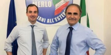 Da sinistra nella foto, il Sen. Mario Borghese con il presidente del MAIE Ricardo Merlo