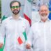 Rodolfo Colaci con l'Ambasciatore d'Italia a Santo Domingo, Stefano Queirolo Palmas