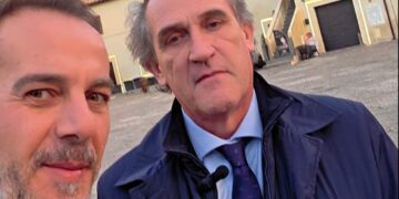 Ricky Filosa, fondatore e direttore di ItaliaChiamaItalia.it, con il Sen. Roberto Menia, Fratelli d'Italia