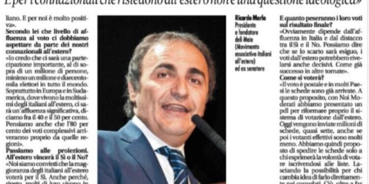 Ricardo Merlo, presidente MAIE