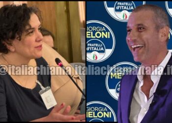 Maria Chiara Prodi, Segretario Generale CGIE, e l'On. Andrea Di Giuseppe, eletto all'estero con Fratelli d'Italia