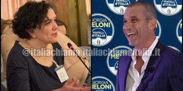 Maria Chiara Prodi, Segretario Generale CGIE, e l'On. Andrea Di Giuseppe, eletto all'estero con Fratelli d'Italia