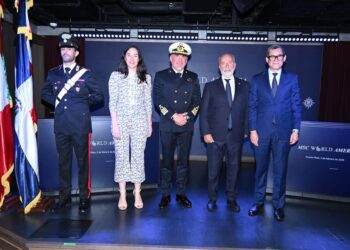 L'Ambasciatore d'Italia a Santo Domingo, Stefano Queirolo Palmas, durante un momento dell'evento targato Msc