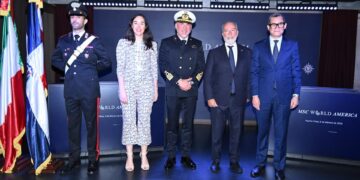 L'Ambasciatore d'Italia a Santo Domingo, Stefano Queirolo Palmas, durante un momento dell'evento targato Msc