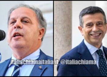 Franco Tirelli, deputato MAIE, e Maurizio Lupi, leader di Noi Moderati