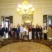 Una rappresentanza di studentesse e studenti dell’Asociación para las Naciones Unidas y el Derecho Internacional (ANUDI) dell’Università Carlos III di Madrid