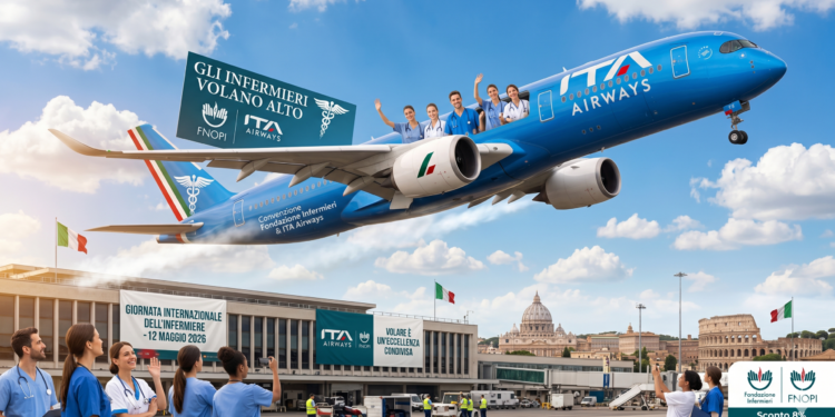 ITA Airways, sconti per infermieri FNOPI: voli agevolati per la Giornata dell’Infermiere