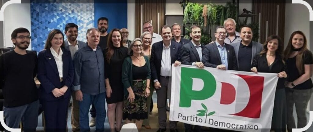 A San Paolo con il Segretario del PD Brasile Salvatore Milanese, la coordinatrice del PD Sudamerica Marisa Barbato e la segreteria del Circolo PD