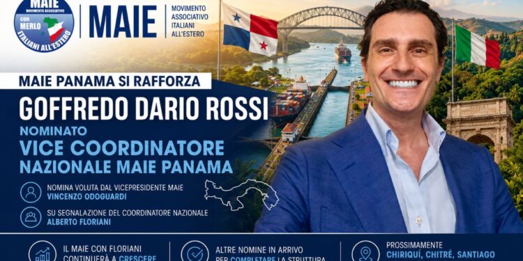 PANAMA | Italiani all’estero, Goffredo Dario Rossi Vice Coordinatore Nazionale MAIE