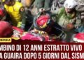 Venezuela, salvato vivo un bambino di 12 anni dopo cinque giorni sotto le macerie