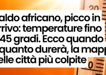 Meteo, caldo africano