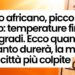 Meteo, caldo africano
