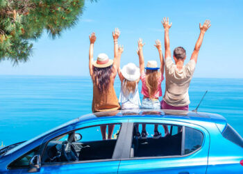 Viaggiare in auto d'estate