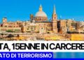 Malta, resta in carcere il 15enne italiano arrestato dopo il falso allarme bomba a scuola
