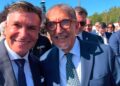 Massimo Romagnoli con il presidente del Senato Ignazio La Russa