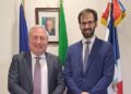 Rodolfo Colaci, a destra nella foto, con l'Ambasciatore d'Italia a Santo Domingo, Sergio Maffettone