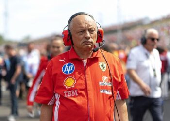 Il team principal della Ferrari Fred Vasseur