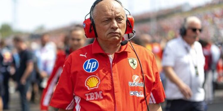 Il team principal della Ferrari Fred Vasseur