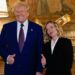 Giorgia Meloni con Donald Trump