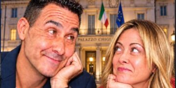 Roberto Vannacci e Giorgia Meloni (foto Instagram di ItaliaChiamaItalia.it @italiachiama